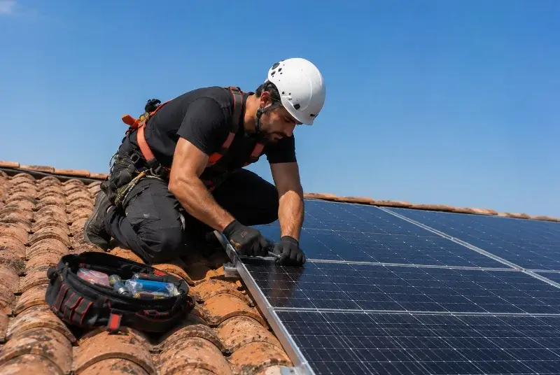 Maintenance et monitoring de panneaux solaires à Saint-Hippolyte-de-Caton