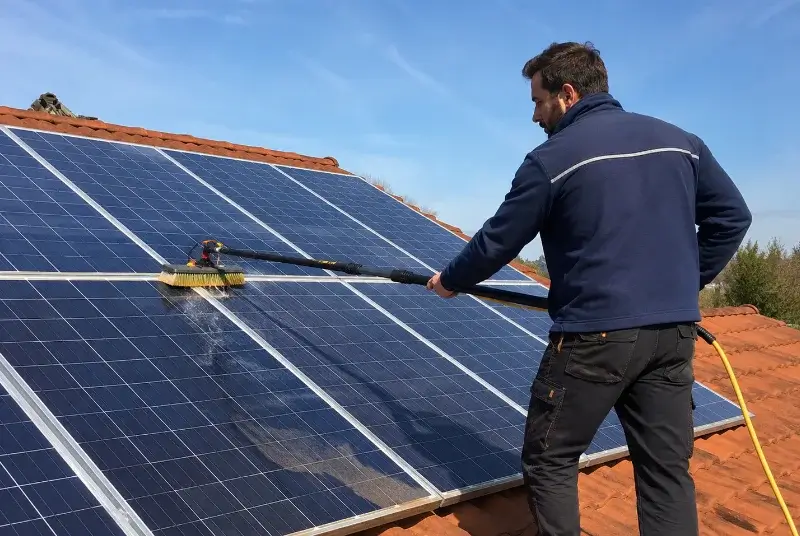 Nettoyage et entretien de panneaux solaires à Saint-Hippolyte-de-Caton