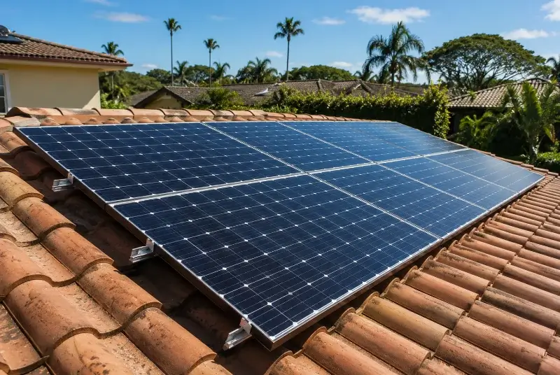 Installation de panneaux solaires à Saint-Hippolyte-de-Caton